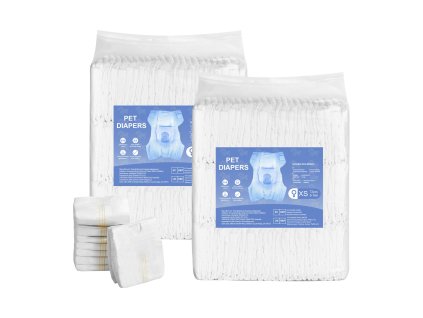 Jednorazové plienky pre feny XS 360° tesnenie, indikátor 144 ks (2×72)