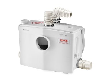 Macerátorové čerpadlo 1200 W, 180 L/min, 10 m výtlak, 4 vstupy vody