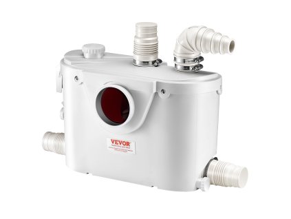 Macerátorové čerpadlo 500 W, 110 L/min (29 GPM), 26 ft/8 m, 4 vstupy