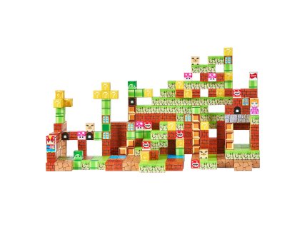 Magnetické stavebné kocky 100 ks, stavebnica stem, pre 3+ rokov