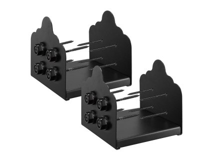 Pätka stĺpa 2 ks, pre 8×8, vnútorné 7.9×7.5 in/200×190 mm, oceľ