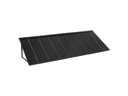 Pevná kovová strieška 104 × 36 in, oceľový trojuholníkový rám