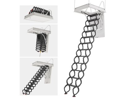 Sťahovacie schodisko na pôdu 660LBS/299.4KG 9.5–10.2 ft 39.4×27.5 inch