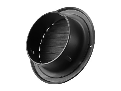 Stenný kruhový kryt vetrania 145 mm, žalúziový, nerez, so sieťkou