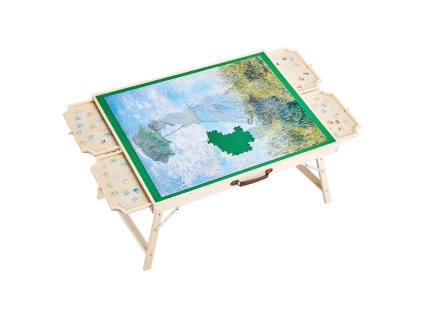Stôl na puzzle 1500 dielikov, 86×63cm doska, 4 zásuvky, sklápacie nohy