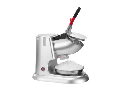 Stroj na drvenie ľadu 100kg/h 300W 4 nože nerez miskou a krytom