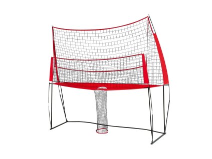 Tréningová volejbalová sieť 2 v 1, nastaviteľná výška, návrat lopty