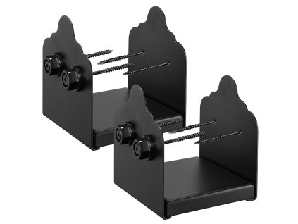 Základňa stĺpa 6×6, vnútorné 5.9×5.55 inch / 150×141 mm, oceľ, 2 ks