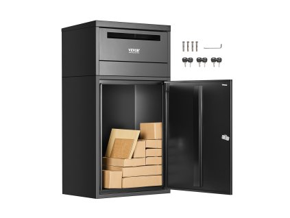 Zásielková schránka 35.8 in, pozinkovaná oceľ, so zámkom, proti krádeži