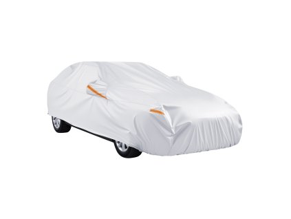 Autoplachta pre sedany, nepremokavá, zips, bavlnené vnútro, strieborná