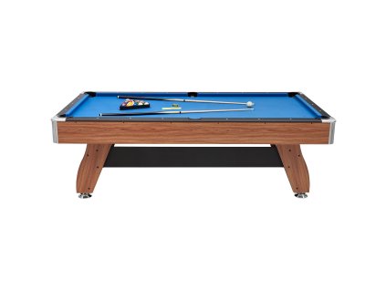 Biliardový stôl 244cm, prenosný, drevený povrch, nastaviteľné nožičky