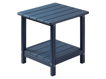 Bočný stolík do exteriéru, 450×380×440 mm, dvojvrstvový hdpe, modrý