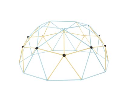 Detská lezecká kupola 305 cm, nosnosť 453 kg, s 2 loptami a sieťou