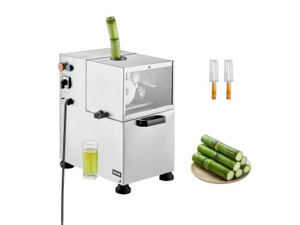 Elektrický lis na cukrovú trstinu 800W, 300KG/H, 4 nerezové valce