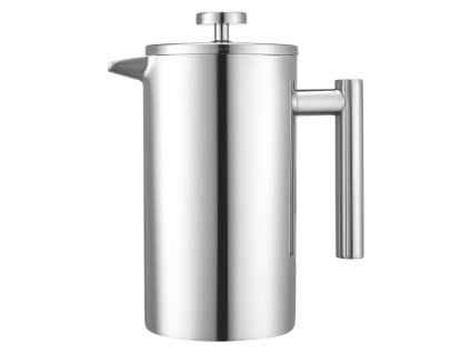 Francúzsky lis na kávu 1 liter nerez dvojstenný s filtrom na čaj
