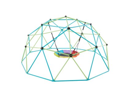 Geometrický lezecký dóm s misovou hojdačkou 305cm nosnosť 453kg