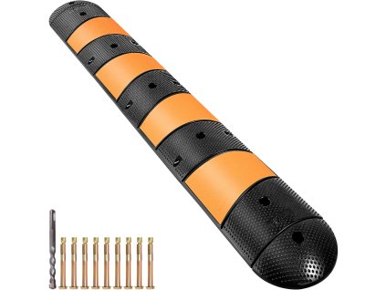 Gumený spomaľovací prah 72" dĺžka, nosnosť 22000 lbs, 72.8×12.2×2.2