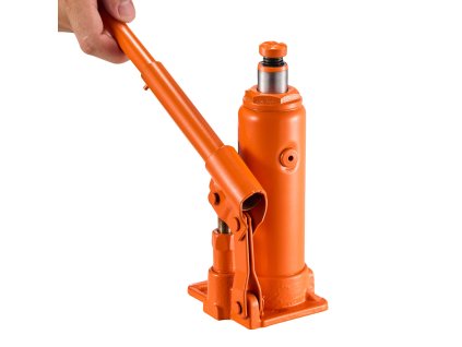 Hydraulický fľaškový zdvihák 4 t nosnosť, 185–350 mm zdvihový rozsah