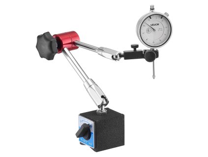 Indikátor, magnetický stojan, jemné rameno, 0,03 mm, 0–25,4 mm