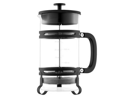 Kávovar french press 1 l borosilikátové sklo, nerezový filter