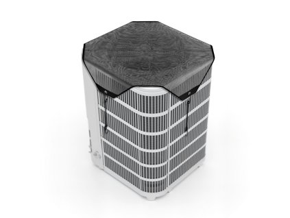 Kryt na vonkajšiu jednotku klimatizácie 910×910 mm sieťovaný čierny