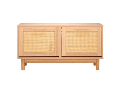 Lavica na topánky 1000×300×530 mm, 4 priehradky, ratanový vzhľad