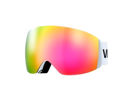 Lyžiarske okuliare sférické šošovky, ružový povlak, otg anti-fog