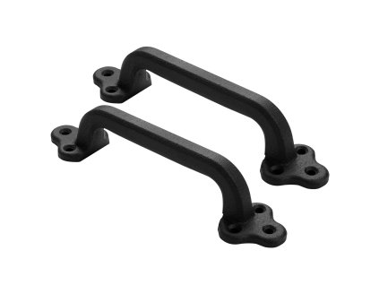 Madlá na posuvné dvere 2 ks 231 mm, oceľ, antikorózny povrch