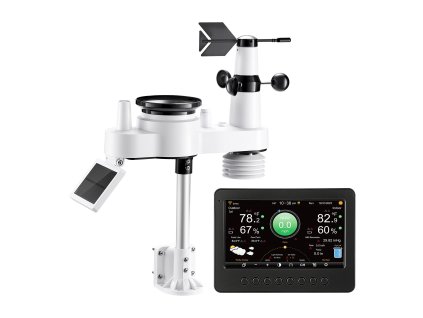Meteostanica 7 v 1, 177.8 mm displej, solárny senzor, vietor/zrážky