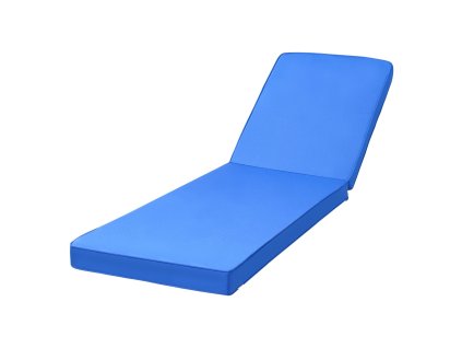 Podložka na lehátko 183×53.3×7.5 cm vodoodolná s viazaniami modrá