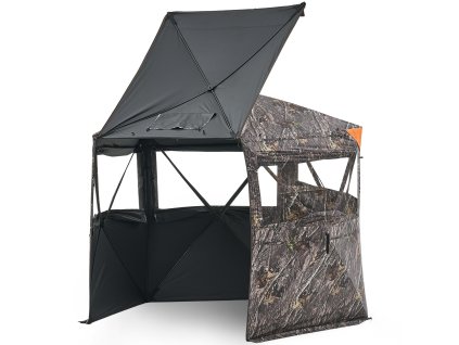 Poľovný úkryt pre 6-7 osôb, kamuflážný stan s tichým zipsom a oknom