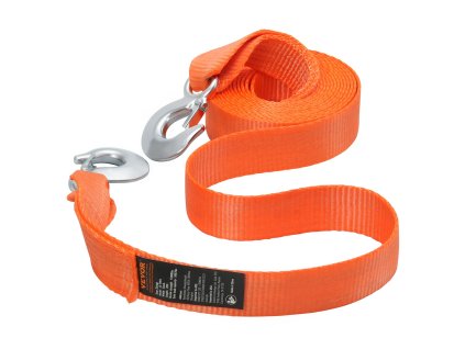 Popruh na ťahanie atv s hákmi, 50,8 mm × 6,1 m, nosnosť 7711 kg