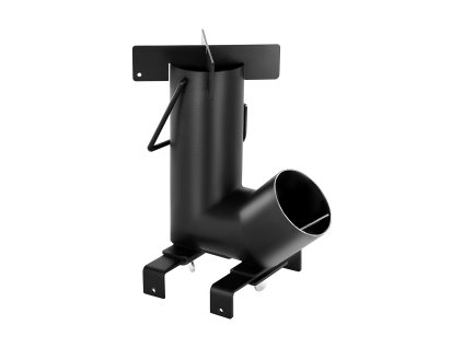 Raketová varička na drevo, prenosná, z uhlíkovej ocele, s vakom