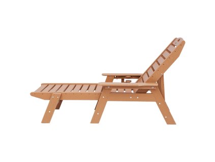 Relaxačné ležadlo, nosnosť 181 kg, 6 polôh, hdpe, opierka a držiak