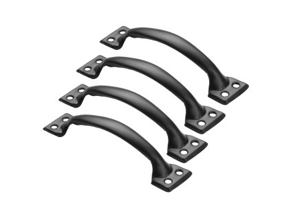 Rukoväte na posuvné dvere 4 ks 152 mm z uhlíkovej ocele, proti korózii