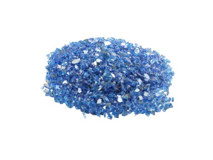 Sklenené kamienky do krbu 10lbs / 4.5kg 1/4-inch / 6.35 mm kobaltové
