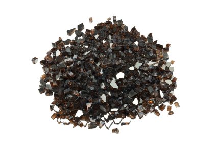 Sklenené kamienky do ohniska 4,5 kg 12,7 mm odolné reflexné medené