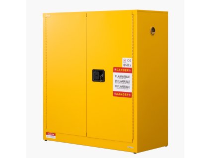 Skriňa na horľaviny z ocele 109.2×46×118 cm, 29 gallon, polica