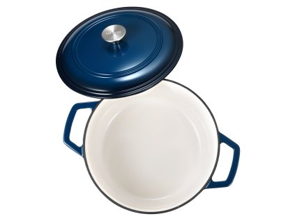 Smaltovaný liatinový hrniec s pokrievkou 5,7 l, do 260 ℃, na indukciu