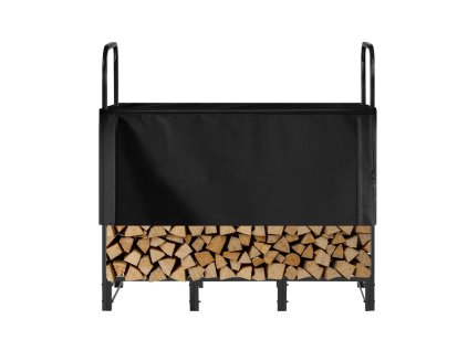 Stojan na drevo s plachtou 1.22m, kovový, 1/4 cord, 400lb nosnosť