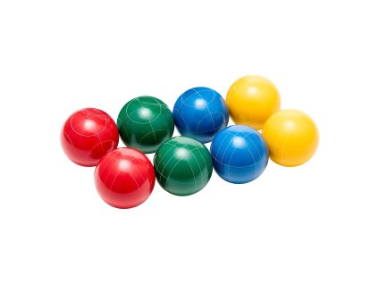 Súprava na bocce 8 živicových gúľ 90 mm, taška, s pallinom, 2–8 hráčov