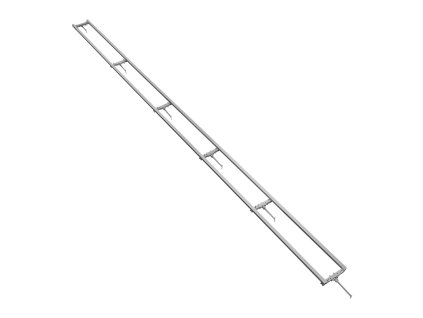 Súprava vodidiel pre reťazovú pílu 4.57 m, 6 priečok, hliník