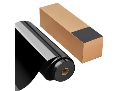 Teplotransferová fólia (htv) 304.8×21336mm lesklá čierna na textil