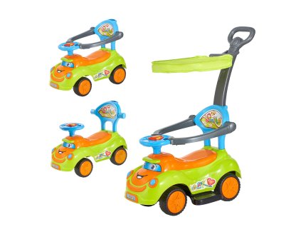 Tlačné jazdítko 19–36 mesiacov, nosnosť 25 kg, s madlom a úložiskom