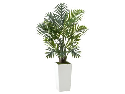 Umelá palma areková 1219 mm, 2 ks, biela vysoká nádoba, v kvetináči