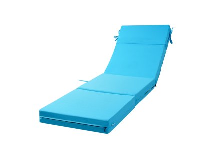 Vankúše na ležadlo 2 ks 183×53.3×9.8 cm vodeodolné, tyrkysové