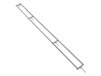 Vodidlový systém pre reťazovú pílu 3.66 m, 4 priečky, hliník, 2 kliny