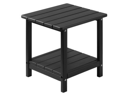 Vonkajší odkladací stolík 450×380×440 mm, dvojvrstvový hdpe, čierny