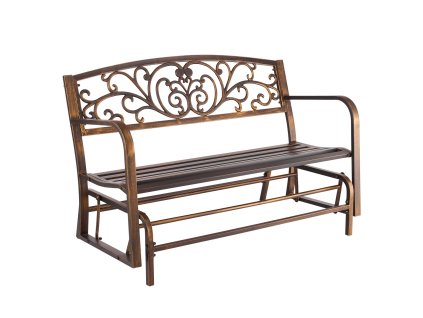 Vonkajšia hojdačka 127 cm, rám z uhlíkovej ocele, liatinové operadlo