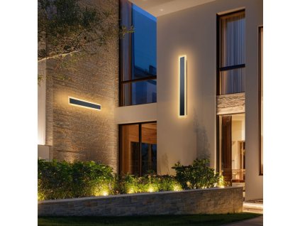 Vonkajšie nástenné svietidlo 600 mm, pásové, 3000K, IP65, antikorózne